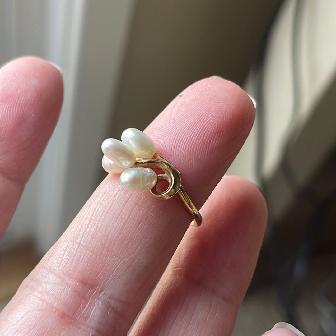 Vintage hotsell 10k pearl ring