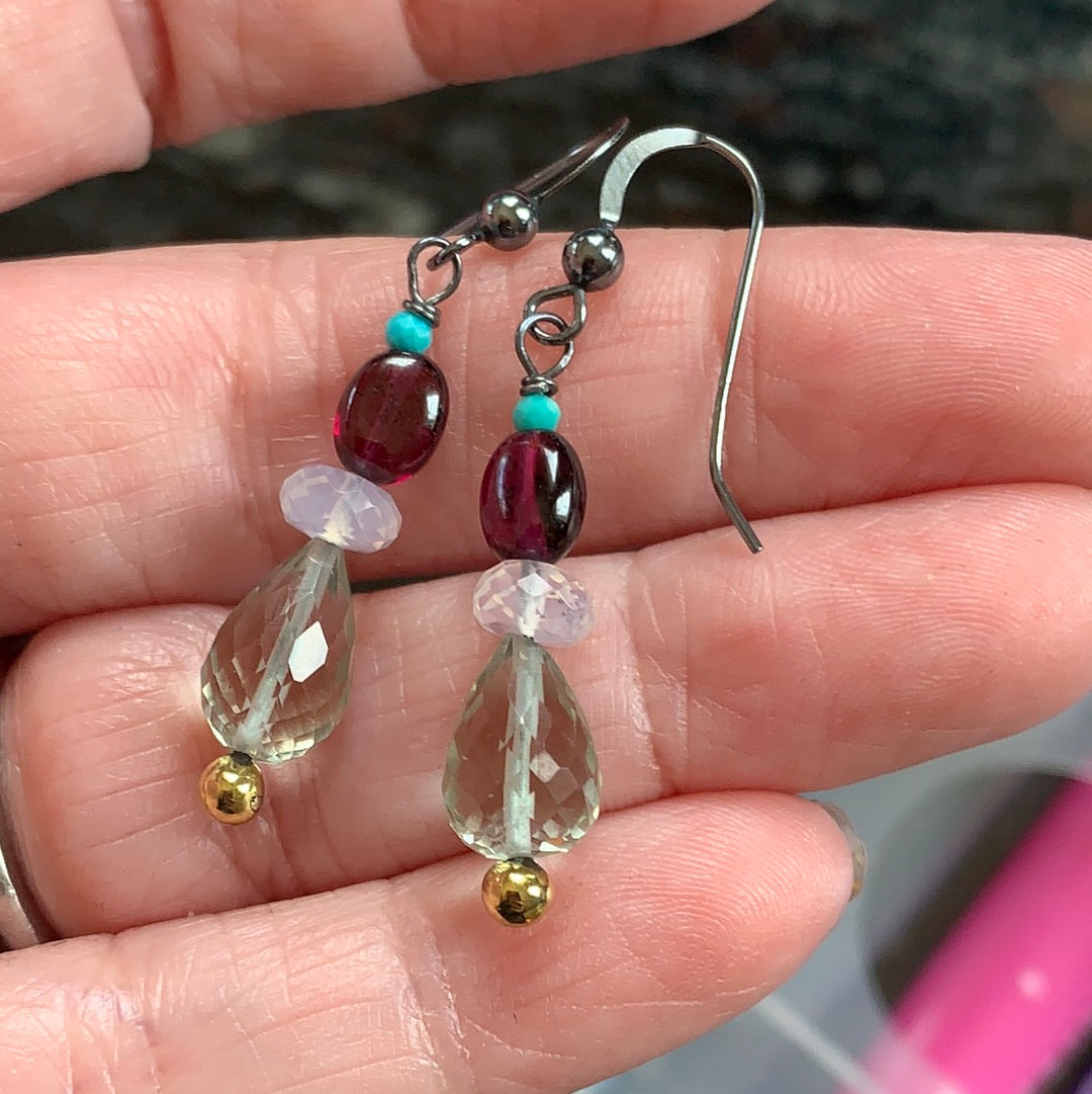 Prehnite earrings deals