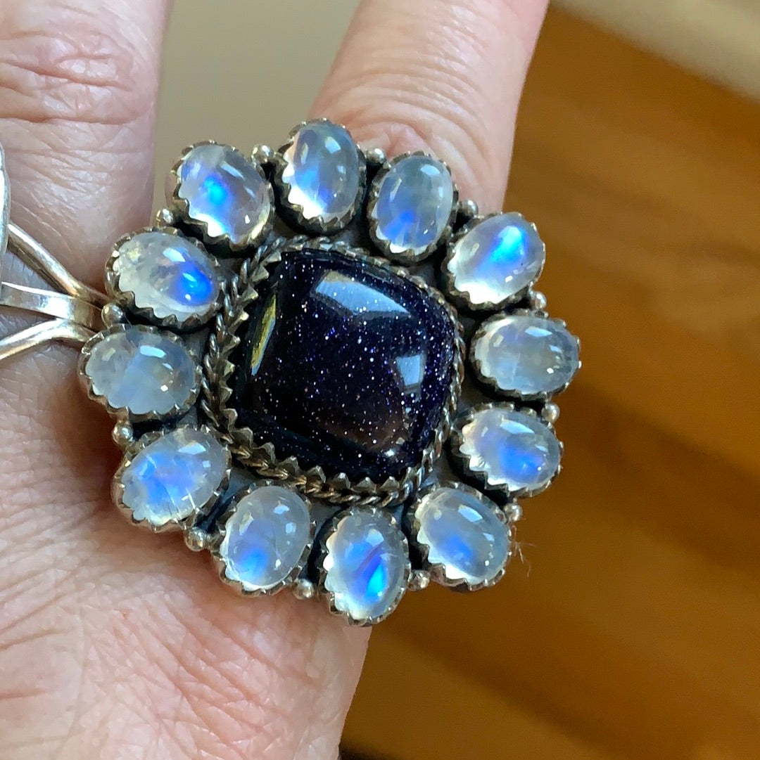 Blue goldstone clearance jewelry