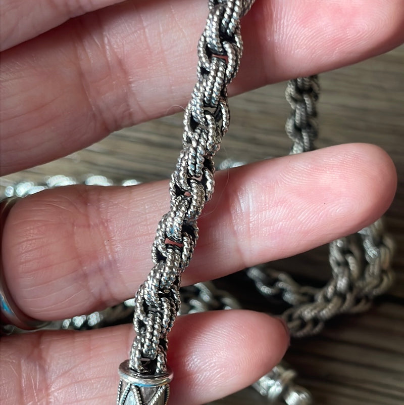 Ornate Chain - Sterling Silver - Vintage