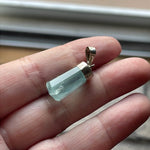 Aquamarine Pendant - Sterling Silver - Vintage