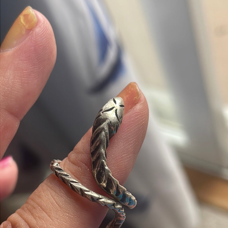 Snake Ring - Sterling Silver - Vintage