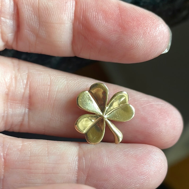 Clover Pendant - 14k Gold - Vintage