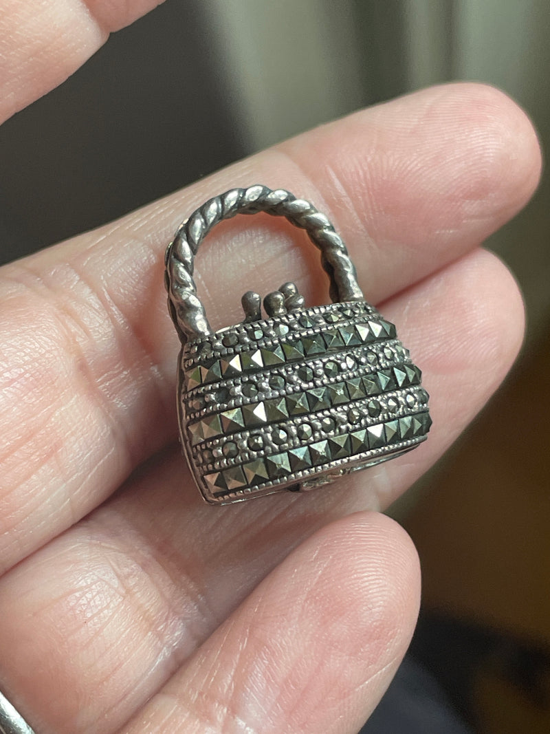 Vintage marcasite locket