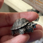 Turtle Locket - Sterling Silver - Vintage