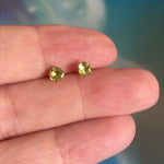 Peridot Earrings - 10k Gold - Vintage