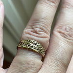 Filigree Band - 10k Gold - Vintage