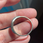 Opal Inlay Ring - Sterling Silver - Vintage