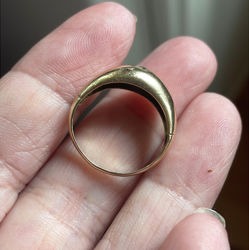 Gypsy Star Set Diamond Ring 10k Gold Vintage – Vintage Paris