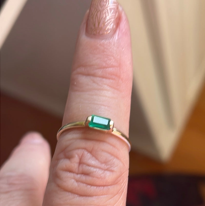 Emerald Ring - 14k Gold - Vintage