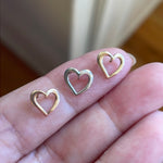 Open Heart Pendant - 10k Gold - Vintage