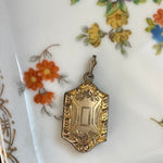 Ornate Floral Locket - Gold Filled - Antique