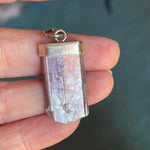 Lepidolite Pendant - Sterling Silver