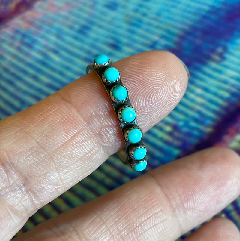 Turquoise Band - Sterling Silver - Vintage