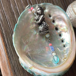 Mermaid Pendant - Apatite, Kyanite, Opal, Pearl and Coral - Pewter and Sterling Silver - Handmade