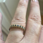 Sapphire Band - 10k Gold - Vintage