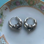 Hoop Earrings - Sterling Silver - Vintage