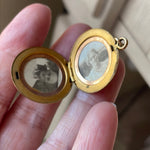 Engraved Locket - Gold Filled - Vintage