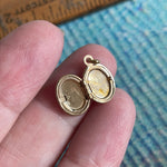 Dainty Oval Locket - Gold Filled - Vintage