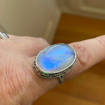 Moonstone Ring - Sterling Silver - Modern