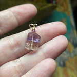 Ametrine Pendant - Tourmaline Accents - 14k Gold - Handmade