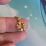 Four Leaf Clover Pendant - 9k Gold - Vintage