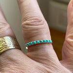 Turquoise Band - 14k Gold - Modern