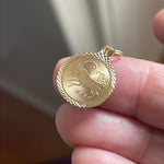 Aries Zodiac Pendant - 10k Gold - Vintage