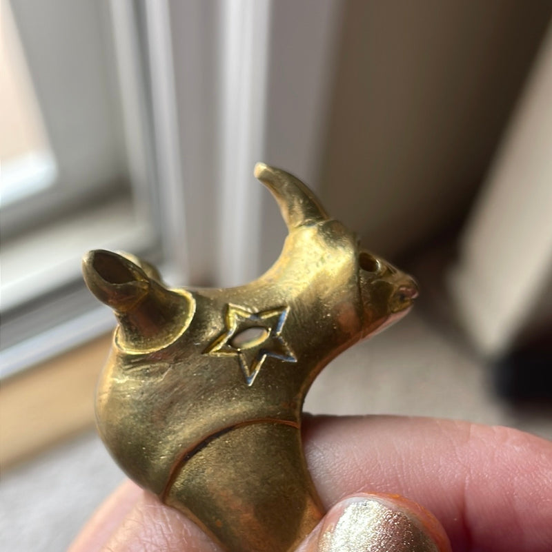 Rhino Ring - Brass - Vintage