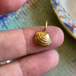 Shell Pendant - 14k Gold - Vintage