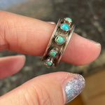 Turquoise Band - Sterling Silver - Vintage