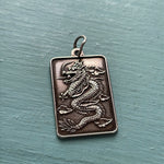 Dragon Pendant - Sterling Silver - Vintage