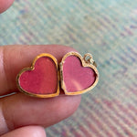 Heart Flower Locket - 14k Gold - Vintage