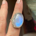 Moonstone Ring - Sterling Silver - Modern