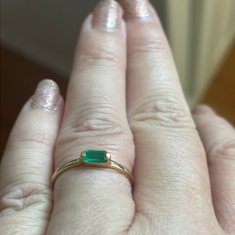 Emerald Ring - 14k Gold - Vintage