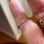 Heart Star Signet Ring - Diamond - 10k Gold - Vintage