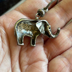 Elephant Necklace - Sterling Silver - Vintage