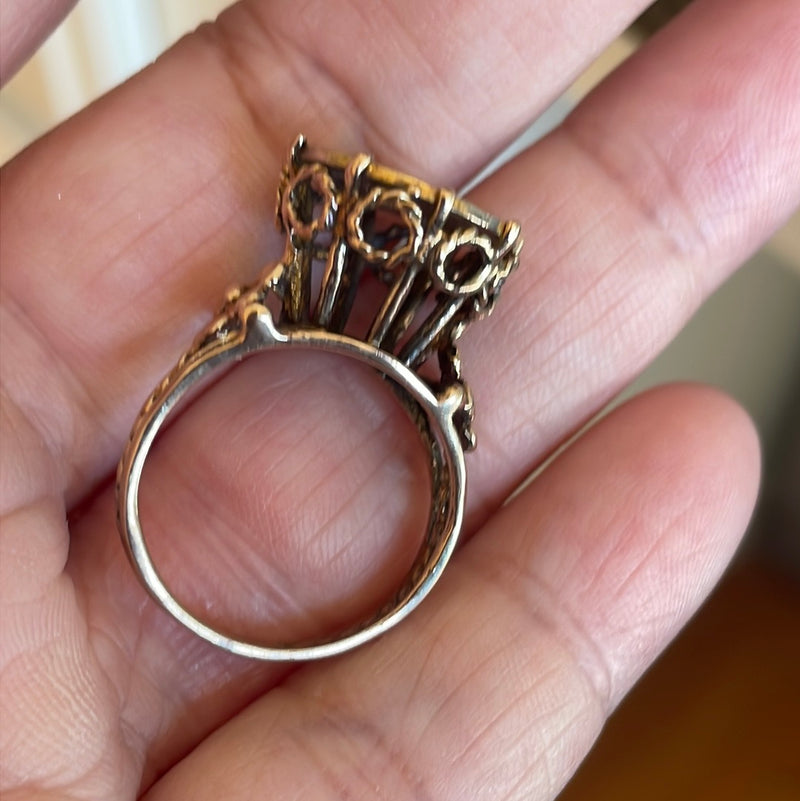 Libra Ring - Zodiac - 14k Gold - Vintage