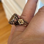 Libra Ring - Zodiac - 14k Gold - Vintage