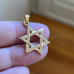 Star of David Pendant - 14k Gold - Vintage