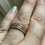 Filigree Band - 10k Gold - Vintage