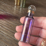 Mini Glass Bottle - Purple - Vintage