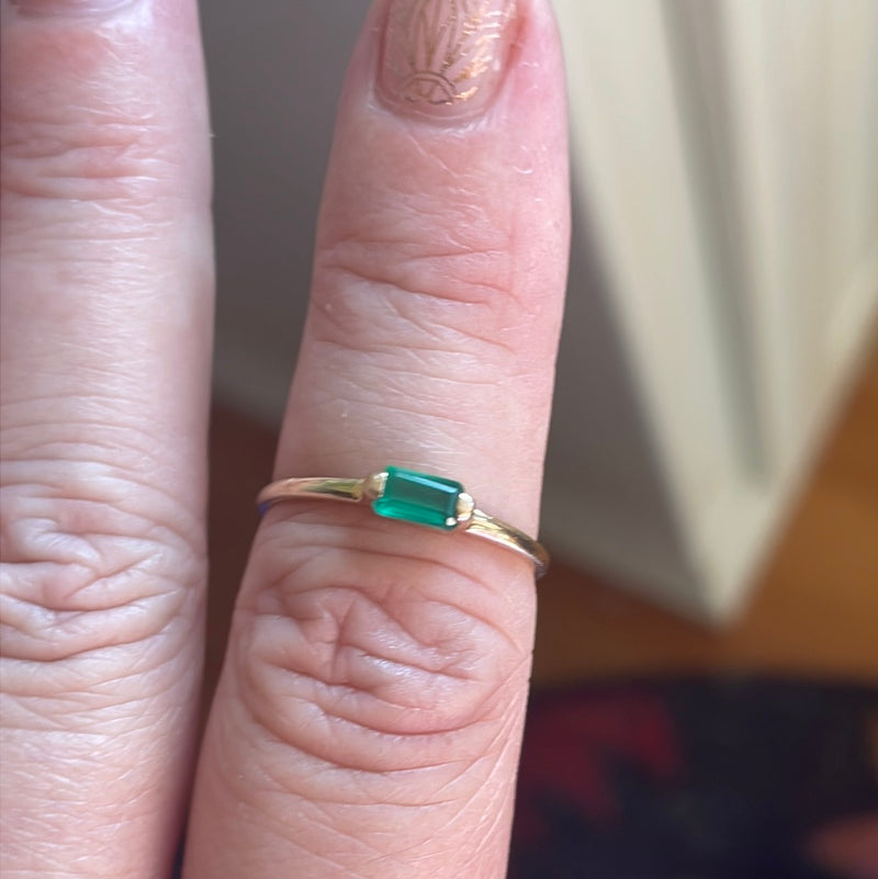 Emerald Ring - 14k Gold - Vintage