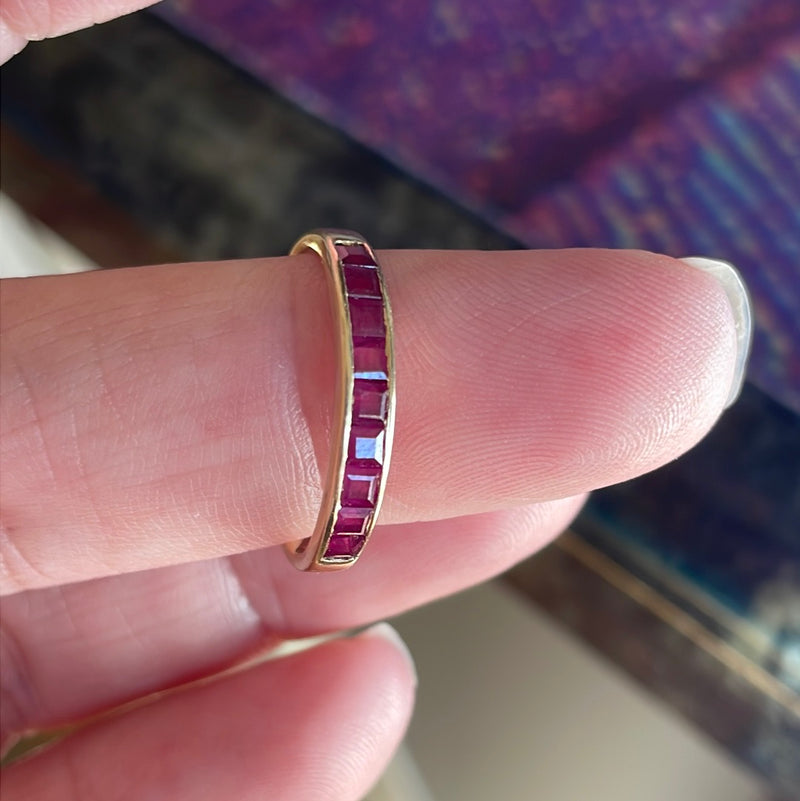 Ruby Band - 14k Gold - Vintage