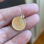 Cancer Crab Zodiac Pendant - 10k Gold - Vintage