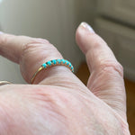 Turquoise Band - 14k Gold - Modern