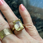 Citrine Ring - 9k Gold - Vintage