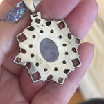 Moonstone Multistone Pendant - Sterling Silver - Vintage