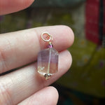 Ametrine Pendant - Tourmaline Accents - 14k Gold - Handmade