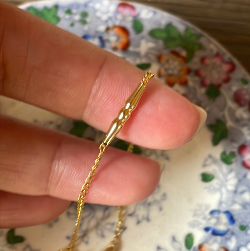 Bar Bracelet - 14k Gold - Vintage